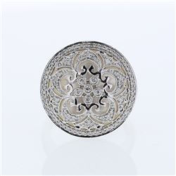 18KT White Gold Ladies Diamond Cocktail Ring -# 9015