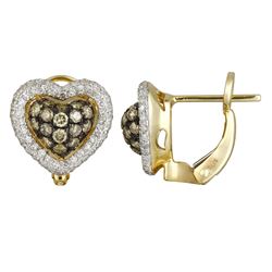 14KT Yellow Gold Diamond Earrings -# 6026-1