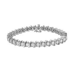 14KT White Gold Diamond Tennis Bracelet -# 217