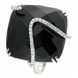 14KT White Gold Gemstone Ring -# 5852