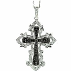 14KT White Gold Diamond Pendant With Chain -# 5917-1