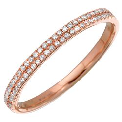 14KT Rose Gold Women's Diamond Ring -# 7695