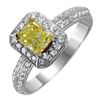 Image 1 : 14KT Two Tone Gold Diamond Engagement Ring -# 1587