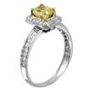 Image 2 : 14KT Two Tone Gold Diamond Engagement Ring -# 1587