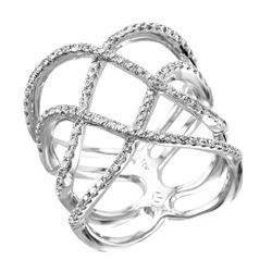 14KT White Gold Diamond Ring -# 2107