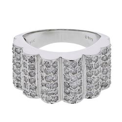 18KT White Gold Ladies Diamond Ring -# 10139