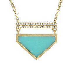 14KT Yellow Gold Gemstone Necklace -# 7960-1