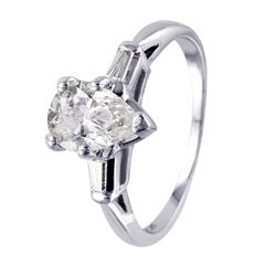 Platinum Diamond Engagement Ring -# 1014