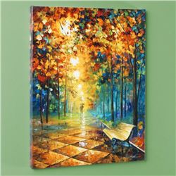 Misty Park LIMITED EDITION Giclee on Canvas by Leonid Afremov, Numbered and Signed with Certificate 