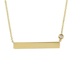 14KT Yellow Gold Diamond Necklace -# 7657-1
