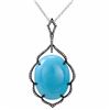 Image 1 : 14KT  Gold Gemstone Pendant With Chain -# 6310-1