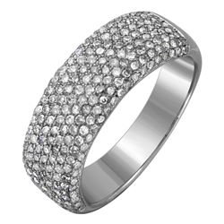 14KT White Gold Diamond Wedding Band -# 1756