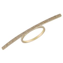 14KT Yellow Gold Women's Diamond Ring -# 7870-1