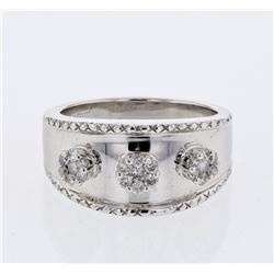 18KT White Gold Ladies Diamond Fashion Ring -# 8860