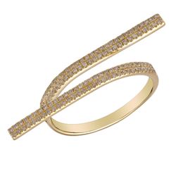 14KT Yellow Gold Women's Diamond Ring -# 7871-1