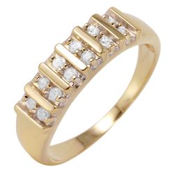 14KT Yellow Gold Diamond Ring -# 456