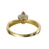 Image 3 : 14KT Yellow Gold Diamond Solitaire Ring -# 1852
