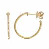 Image 1 : 14KT Yellow Gold Diamond Earrings -# 7842
