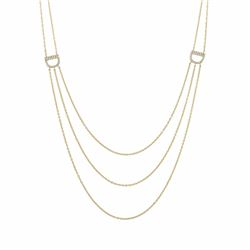 14KT Yellow Gold Diamond Necklace -# 7955