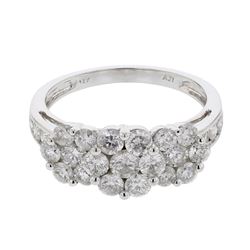 14KT White Gold Ladies Diamond Ring -# 10000