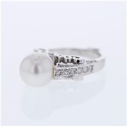 14KT White Gold Ladies Diamond Ring -# 9720