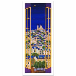 Windows On Paris Limited Edition Serigraph by Fanch Ledan, Numbered and Hand Signed with Certificate