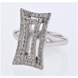 18KT White Gold Ladies Diamond Ring -# 9981