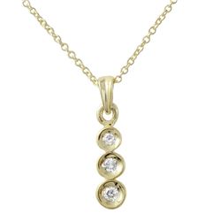 14KT Yellow Gold Ladies Slider with Chain  -# 6724