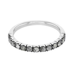 14KT White Gold Ladies Diamond Band Ring -# 8608