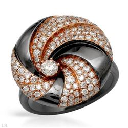 14KT Two Tone Gold  Ladies Diamond Ring -# 10279