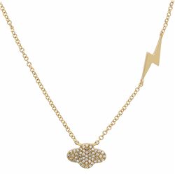 14KT Yellow Gold Diamond Necklace -# 7971