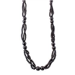 Hematite Beaded Necklace -# 566