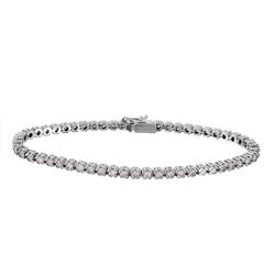 14KT White Gold Diamond Bracelet -# 1614
