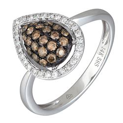 14KT White Gold Women's Diamond Ring -# 6094