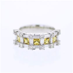 18KT White Gold Ladies Diamond and Gemstone Cocktail Ring -# 10087