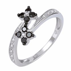 14KT White Gold Women's Diamond Ring -# 5813-1