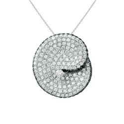14KT White Gold Ladies Slider with Chain  -# 6815