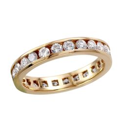 14KT Yellow Gold Diamond Eternity Ring -# 1682
