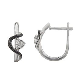 14KT White Gold Diamond Earrings -# 5991