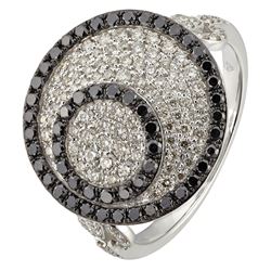 14KT White Gold Women's Diamond Ring -# 6029-1