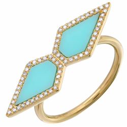 14KT Yellow Gold Gemstone Ring -# 7835