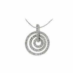 14KT White Gold Ladies Diamond Necklace -# 8877
