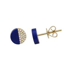 14KT Yellow Gold Gemstone Earrings -# 7807