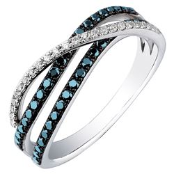 14KT White Gold Women's Diamond Ring -# 6049-1