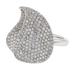 14KT White Gold Ladies Diamond Ring -# 10325