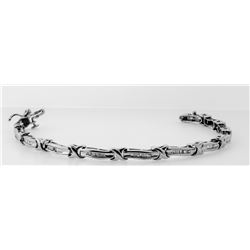 14KT White Gold Diamond Tennis Bracelet -# 80