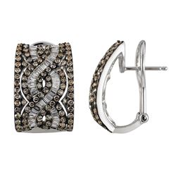 14KT White Gold Diamond Earrings -# 5976