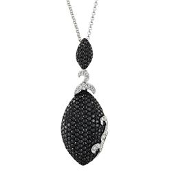 14KT White Gold Diamond Pendant With Chain -# 6287