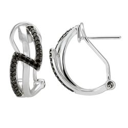 14KT White Gold Diamond Earrings -# 6274