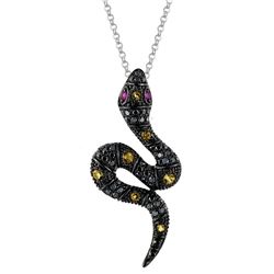 14KT  Gold Gemstone Pendant With Chain -# 6315-1